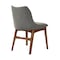 Armen Living Azalea Charcoal Fabric and Walnut Wood Dining Side Chairs, PK2 LCAZSIWACH - alternate 7